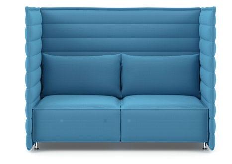 Alcove-Plume-Contract-Polsterung Die üppigen Sitzkissen sind leicht gewölbt und weisen den weichen Komfort eines Lounge-Sofas mit Wohncharakter auf (Sitzhöhe 410 mm, bei Belastung 310 mm).