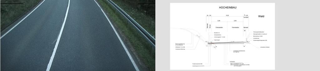 Linienführung (Kurvenabflachung). Optimierung der Fahrbahnquerneigung und der Sichtverhältnisse.