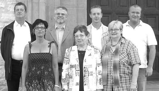 10 Südnachrichten / Auf der Jahreshauptversammlung der Siedlergemeinschaft Südstadt wurde folgender Vorstand gewählt: (von links) Jan Smid (Kassierer), Kathrin Heise (Schriftführerin) Detlef Kühn (1.