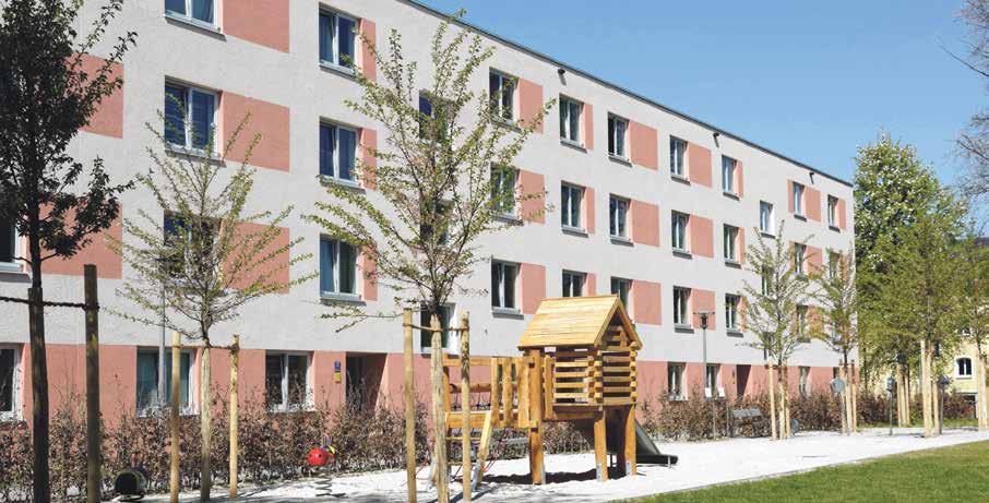 BAUEN & MODERNISIEREN Modernisierung und Neubau Familien- und altersgerechtes Wohnen in Ramersdorf Mitte Die Siedlung in Ramersdorf Mitte ist eine der fünf Gründersiedlungen der GEWOFAG.