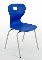 Vierfußgestell pr-swing KS Sitzschale: Sitzschale aus ergonomisch geformtem, elastischem Polypropylen, aus einem Stück gefertigt, Antirutschstruktur für ein angenehmes Sitzgefühl, Griffloch,