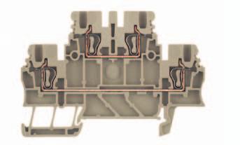 Durchgangs-Reihenklemmen Standard-Bauform Z- Standardfamilien bieten Lösungen für Leiterquerschnitte von 0,08 bis 35 mm 2. ZDK 1.5 Doppelstockklemme ZDK 1.