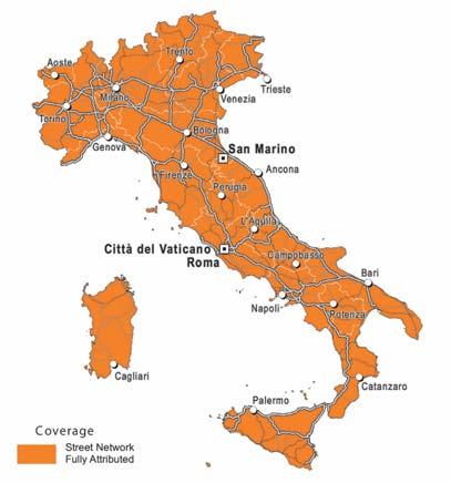 Italien-CD 2009 Details zu Italien 4F0 060 884 BA Detailstraßennetz verfügbar für Italien, inklusive San Marino und Vatikanstadt verfügbare Hausnummernbereiche für ~87 % der