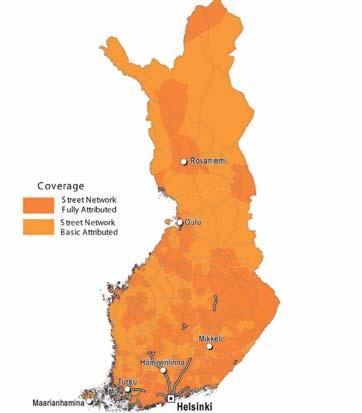 Skandinavien + Finnland-CD 2009 Details zu Finnland 4F0 060 884 BD Detailstraßennetz verfügbar für Dänemark, Schweden, Norwegen und Finnland Hausnummernbereiche sind verfügbar für ~100 % der