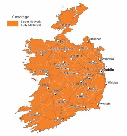 Irland Zielauswahl via Postleitzahl verfügbar für: Großbritannien, Belfast und Dublin die dynamische Routenführung