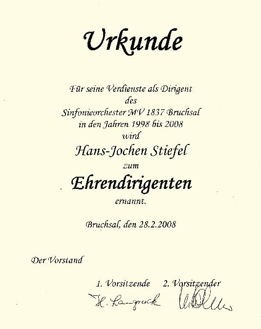 Jahreshauptversammlung im Februar 2008 verabschiedet. Er hatte zwischenzeitlich beruflich nach Karlsruhe, seinen Wohnort, gewechselt.