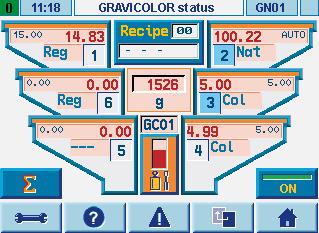 GRAVInet Steuerung Die Bedieneinheit kann sowohl am GRAVICOLOR montiert als auch abgesetzt betrieben werden.