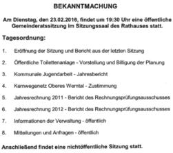 NiederwerrNer Rundschau Amtliches Nachrichtenblatt der Gemeinde Nr. 7 Freitag, 19. Februar 2016 Fundsachen 1 Ehering Manöverübung Vom 06.03.
