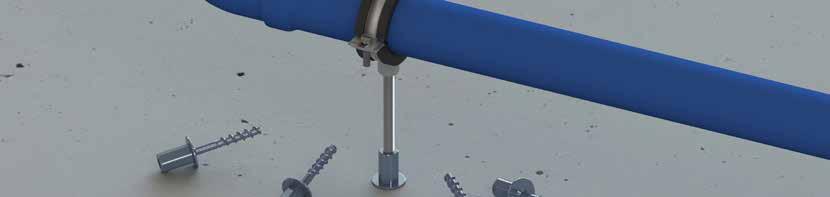 Betonschraube Innengewinde Stahl, verzinkt blau RBS-IM SW dk d Anwendung: Rohrschellen mit metrischem Anschluss, Beschläge und Halterungen mit metrischem Anschluss Einsatzbereich: