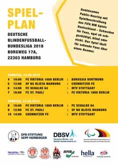 Alle Teams der Liga sind in Hamburg zu sehen: Dortmund, Schalke, Stuttgart, Marburg, Chemnitz und Berlin. Am Sonnabend den 23.6.