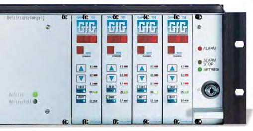 Die Funktionsvielfalt und die flexible Parametrierung macht die Anlage zum Spezialisten für alle Gasmessaufgaben. 3 Alarmgrenzwerte können im Messbereich frei eingestellt werden.