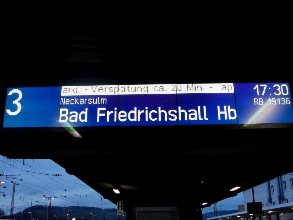 Heilbronn Hauptbahnhof 20 min
