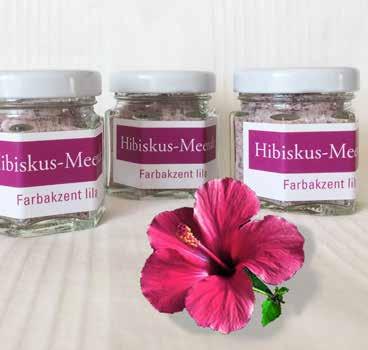 Hibiskus-Meersalz setzt einen lila Farbakzent auf Ihren