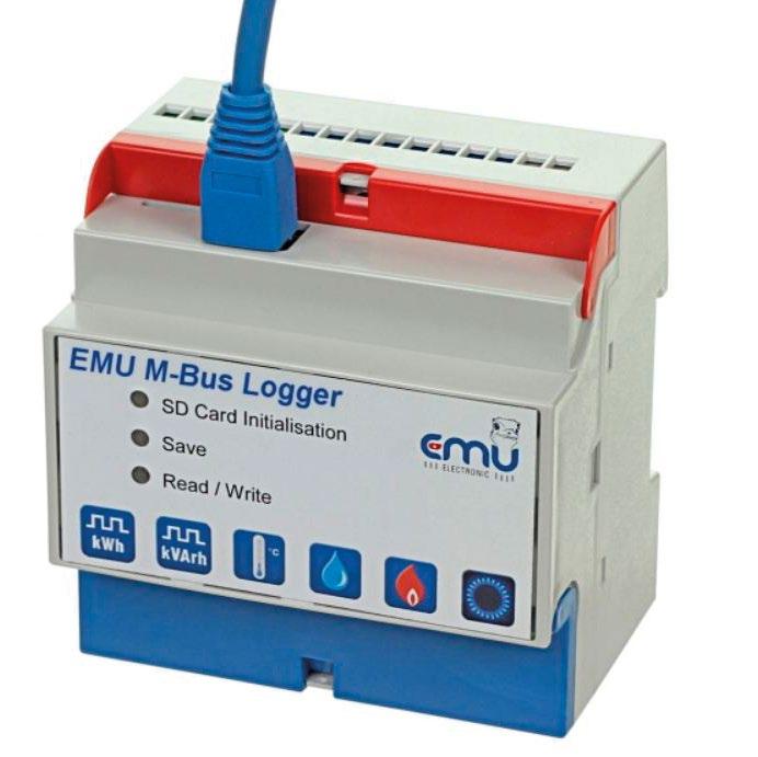M-Bus-Logger bis 60 Endgeräte Fernauslesung Technische Daten KDK M-Bus-Logger EMU Auslesen von bis zu 60 Endgeräten, Strom- Gas- Wasser-Wärmezähler etc.