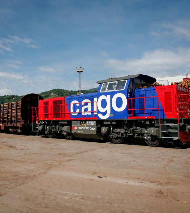 SBB Cargo Führend im alpenquerenden Güterverkehr. Befördert täglich 220 000 Tonnen Güter, entlastet Strassen von rund 25 000 LKW-Fahrten.