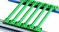 10 und IEC 60297-3-103 Für 4,4"-Leiterplatten Montage: Kunststoffführungsschiene - einclipsbar in Modulschienen aus Al-Profil - einclipsbar in 1,5 mm starke Bleche Lagertemperatur von -40 C.