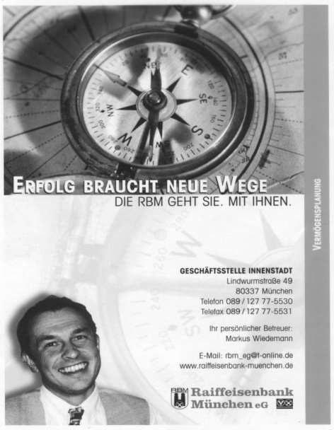 Partner der SV Straß e.v. 1947 Markus Wiedemann Münchner Bank eg Individualkundenbetreuer Planegger Str.