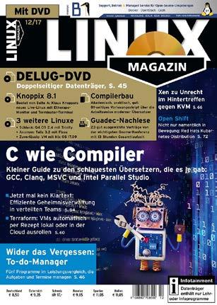 IT-Profimarkt Im Linux-Magazin, auf www.linux-magazin.de und im LinuxUser Anbieterverzeichnis IT-Profimarkt Werben Sie genau dort, wo Ihre Zielgruppe nach Informationen sucht.