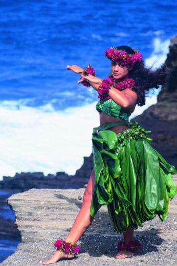 April Merrie Monarch Festival eine Festwoche mit hervorragenden Hula Tanz Wettbewerben zu Ehren von König Kalakaua in Hilo, Insel Hawaii.