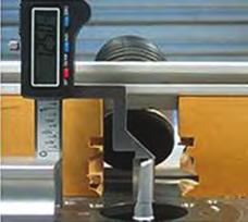 using for adjustment of saw bade or depth of miing cutter or as height gauge base made of auminium reading