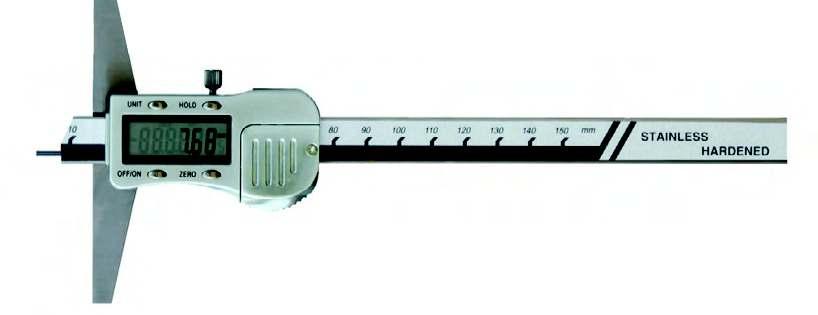 Digital-Tiefen-Messschieber mit Spitze ø 1,5 x 6 mm 6046 Digital depth caliper with point ø 1.