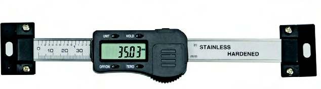 Digital-Einbau-Messschieber, waagerecht, DIN 862 609 Digital scale unit, horizontal, DIN 862 kapazitives Messsystem Anzeige: 0,01 mm oder 0,0005 capacitive measuring system display 0,01 mm or 0,005