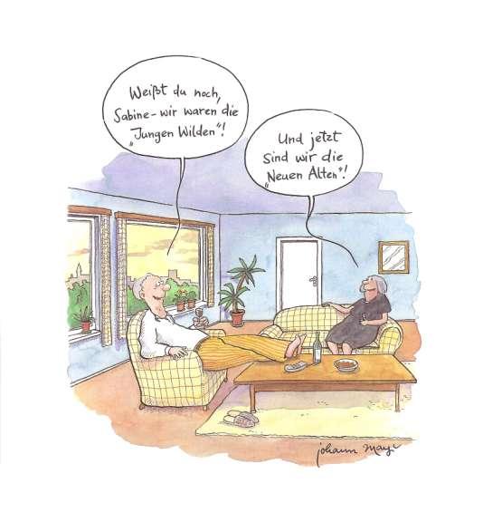 «Die neuen Alten» Aus: Mayr, Johann (2006): Cartoons für Senioren.