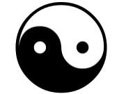 Trigramme 8 Richtungen (Bagua) yang yin repletio