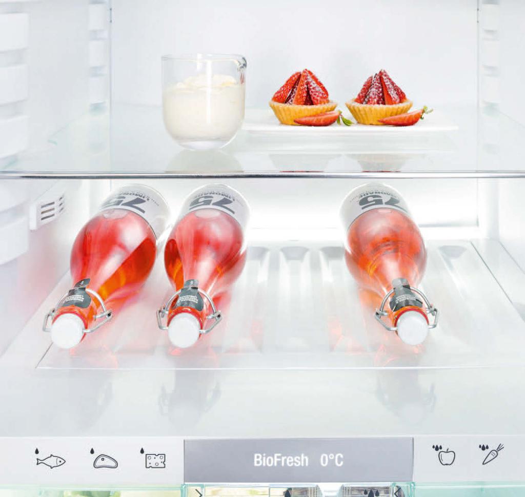 Kühlschränke Qualität bis ins Detail Die komplette Kältetechnik ist bei den BluPerformance-Modellen geräuschminimierend und platzsparend im Sockel platziert.