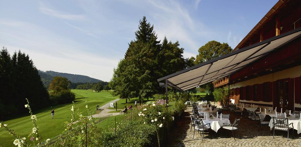 Nach der Golf-Runde begrüßen wir Sie sehr gerne auf unserer herrlichen Sonnenterrasse oder im Restaurant Steinberg