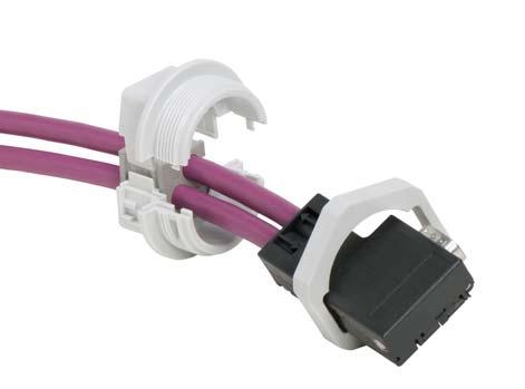 Kabelsätzen. 40 30 Zur Durchführung von z.b. SUB-D- und PROFIBUS-Steckern wird die KVT mit speziellen Sechskantmuttern angeboten.