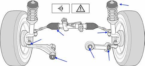 Radaufhängung und Räder Im Rahmen der Bremsenreparatur empfiehlt es sich auch die Komponenten im Bereich der Radbremse, wie Räder, Gewinde, Radbolzen,
