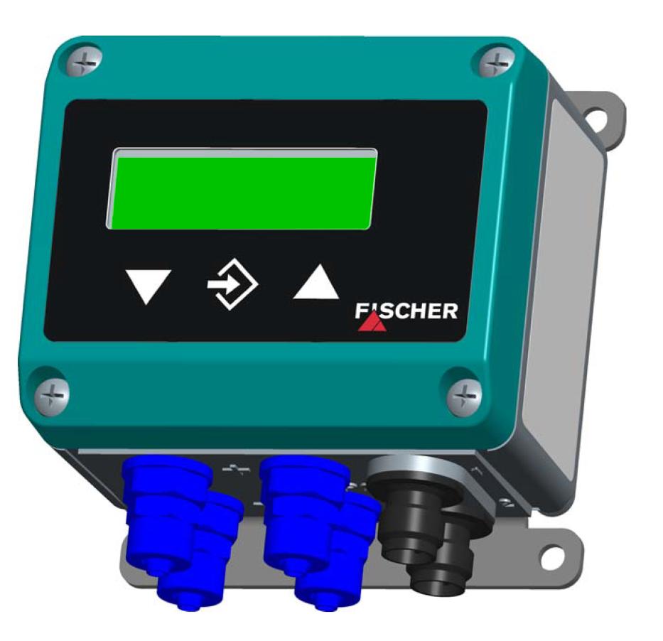 2 Produkt und Funktionsbeschreibung FISCHER Mess- und Regeltechnik GmbH Kanal 1 (P1) Ausgang 1 (Sig 1) Kanal 2 (P2) Ausgang 2 (Sig 2) Als Ausgangssignal kann zwischen den Einheitssignalen 0 20 ma, 4