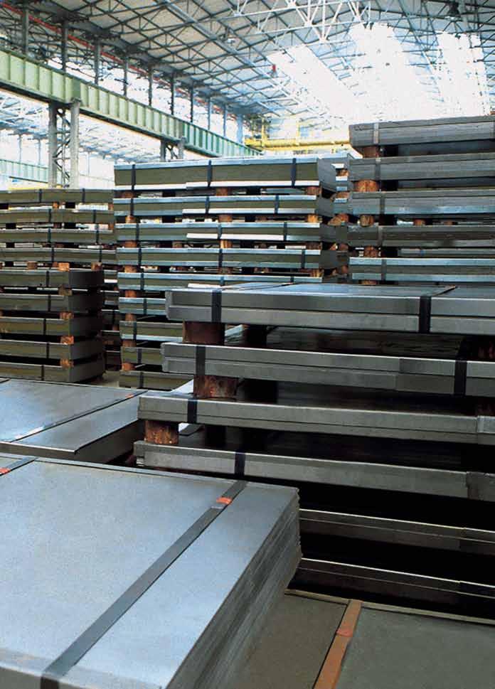 Steel sheets from black, pickled,