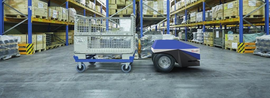 Routenzuganhänger FTF-Induros i Indoor & Outdoor flexibel einsetzbar robust kompakt wendig zuverlässig stark Induros ist ein kompakter Roboter für den innerbetrieblichen Transport von Lasten.