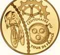 Tour de France 50 Euro 2003 (OVP) Ø 37,0 mm Gold 920/15,64g fein Gold 920/15,64g fein Gold 999/31,10g fein PP 745, 690,