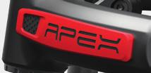 APEX Carbone APEX Aluminum Der Höhepunkt der Gestaltung und der Leistung des Rollstuhls APEX aus Carbon ist die erste Wahl des Benutzers. Es ist der leichteste und bietet die ruhigste Fahrt.