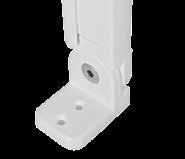 This model may be with or without arms. The arms slide inside the guides and locked in the desidered position (adjustable up to 160 ) acting on a dedicated locking handle.
