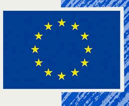 Wichtig: Die Fahne allein, ohne ausgeschriebenen Hinweis auf die EUROPÄISCHE UNION, darf nicht verwendet werden! 5.4.