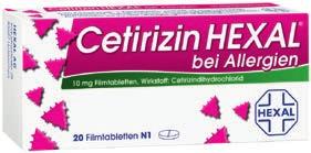 Cetirizin Hexal 20 Filmtabletten