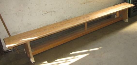 Leichtathletik 21550 Turnbank Original, vollständig aus Holz, stabiler
