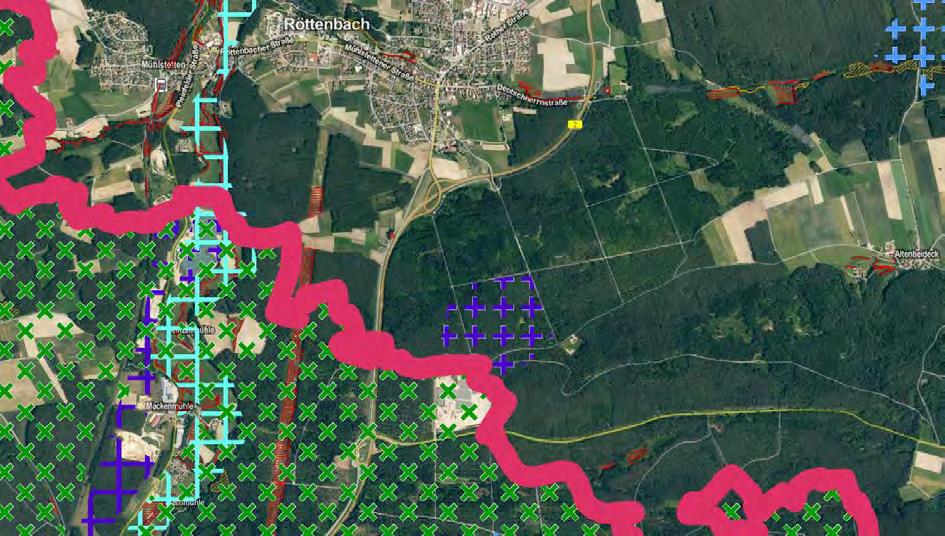(G) Es ist von besonderer Bedeutung, dass ein Nassabbau außerhalb des Flusssystems von Rednitz-Pegnitz- Regnitz grundsätzlich nur in Vorranggebieten mit der Folgefunktion Wasserfläche oder in