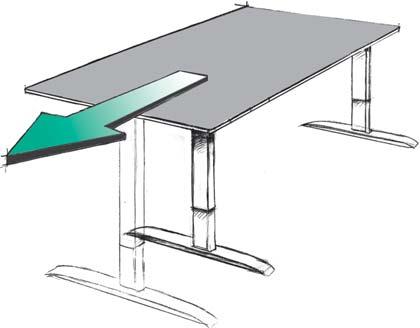 ergon Tischsystem = hohe Flexibilität komfortable Höhenverstellung