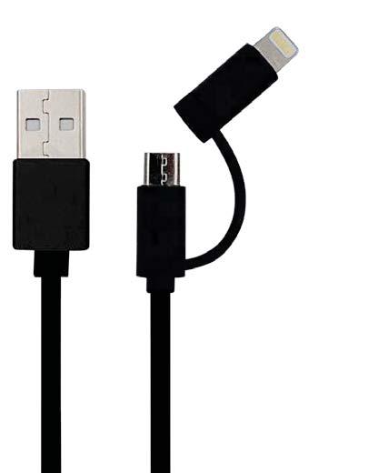 UND LADEKABEL Kabel mit USB Typ-C und Micro-USB
