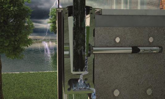 VISIOPLAN Entwässerung Anwendung Entwässerung Die Kombination von Wasser und Kälte kann beim Einsatz von Ganzglasgeländern zu Problemen führen.