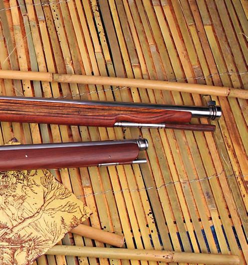 Fünf Luntenschlosswaffen von Artax Germany TEST & TECHNIK Im Gegensatz dazu kam die Muskete 1648 von Osvaldo Gatto mit einem nur 1,1 Millimeter durchmessenden Zündloch.