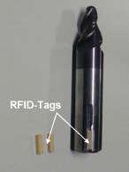 Autonomes Werkzeug (II) RFID, Ghz; Werkzeug als Antenne (also getrenntes Design Chip-Antenne)? Tracking: Lesereichweite bis 3m Bu