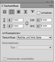 7.8 Rahmen und Seitenobjekte 181 Textumfluss (Alt + Befehl + W) textwrapmode TextWrapModes.NONE TextWrapModes.BOUNDING_BOX_TEXT_WRAP TextWrapModes.CONTOUR TextWrapModes.