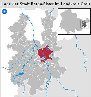 Stadt Berga / Elster Fläche 43,5 km² Einwohner 3444