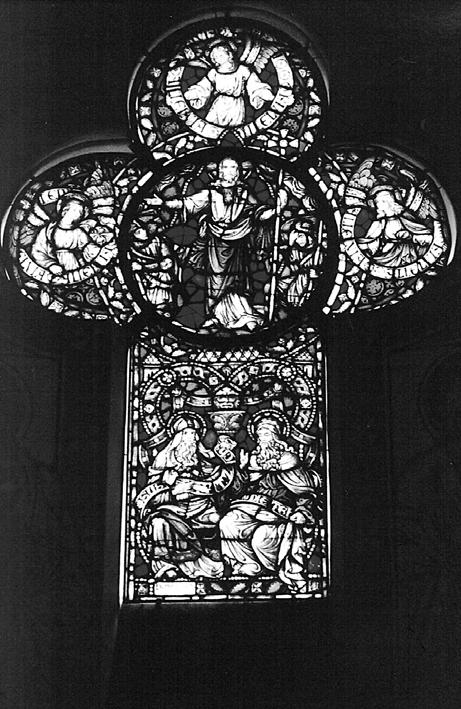 Bau, Ausstattung, Reparaturen und Renovierungen Neue Sitzkissen 1996 Instandsetzung der Fensterrosette an der Sakristeiseite Vier neue